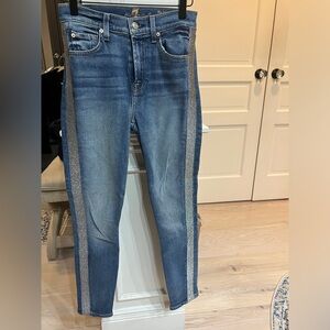 7 For All Mankind jeans with silver side accent